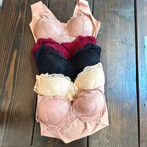 Five bras